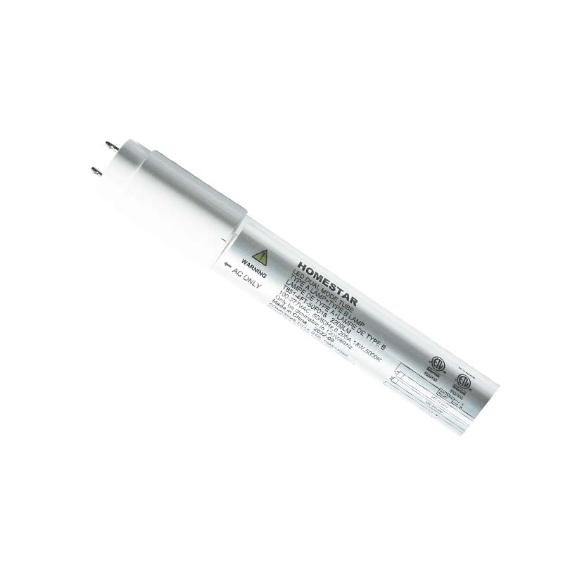HOMESTAR Dimmable LED T8 Ballast Compatiable & Bypass Light T8 Tube (Type A+B) , Triac Dimming,Frosted or Clear,Single or Double Ended Connection, DLC5.1& ETL Listed