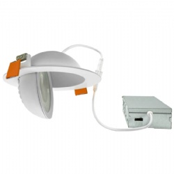 HOMESTAR 5CCT Round Floating Gimbal Recessed Downlight with Junction Box, Dimmable LED Recessed Ceiling Light