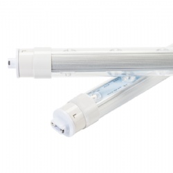 HOMESTAR LED Sign Tube, Rotatable R17D base,Ballast Bypass Light Tube (TypeB) , Clear,Double Ended Connection,FCC & ETL Listed